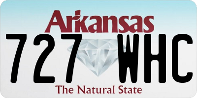 AR license plate 727WHC