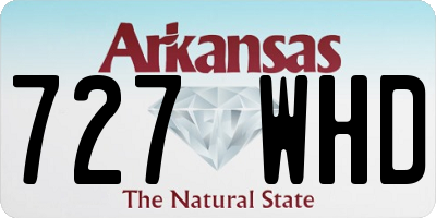AR license plate 727WHD