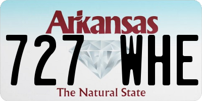 AR license plate 727WHE