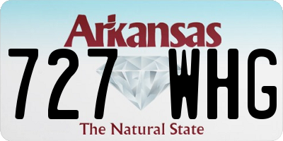 AR license plate 727WHG
