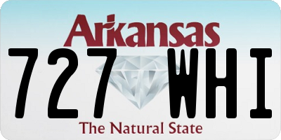 AR license plate 727WHI