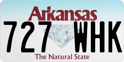 AR license plate 727WHK