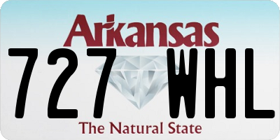 AR license plate 727WHL