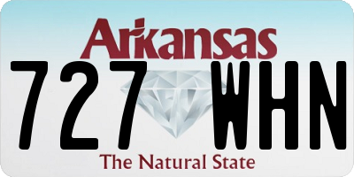 AR license plate 727WHN