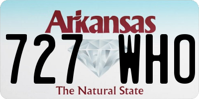 AR license plate 727WHO