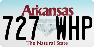 AR license plate 727WHP