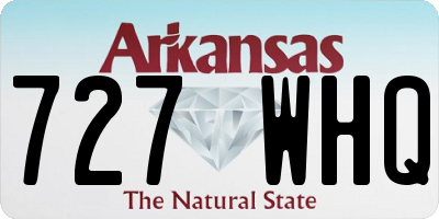 AR license plate 727WHQ