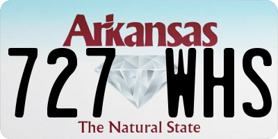 AR license plate 727WHS