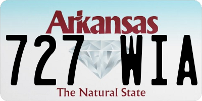 AR license plate 727WIA