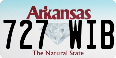 AR license plate 727WIB