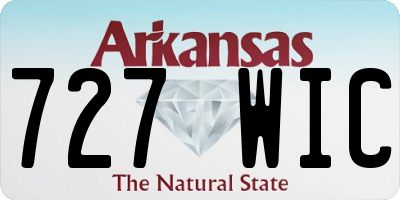 AR license plate 727WIC