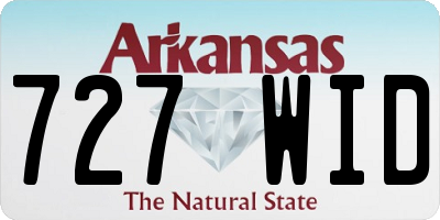 AR license plate 727WID