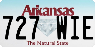 AR license plate 727WIE
