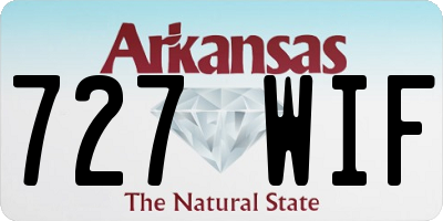 AR license plate 727WIF