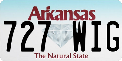 AR license plate 727WIG