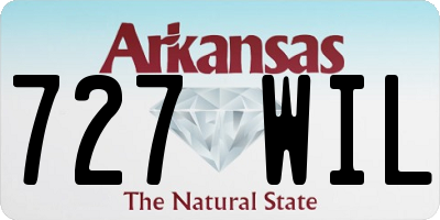 AR license plate 727WIL