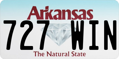 AR license plate 727WIN