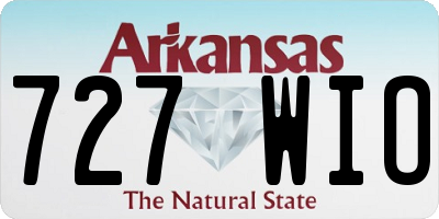 AR license plate 727WIO