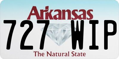 AR license plate 727WIP