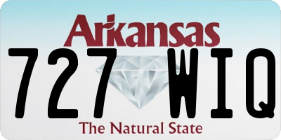 AR license plate 727WIQ