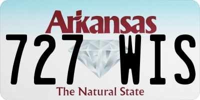 AR license plate 727WIS
