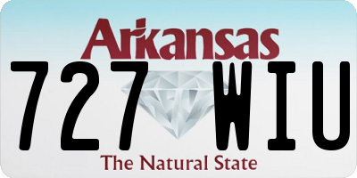 AR license plate 727WIU