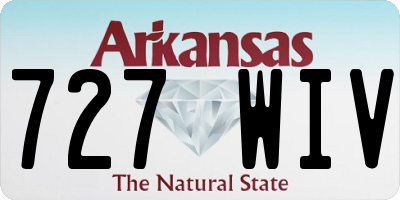 AR license plate 727WIV