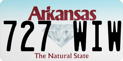 AR license plate 727WIW