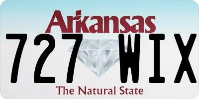 AR license plate 727WIX