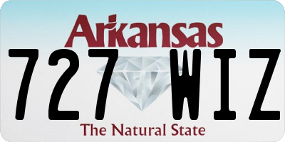 AR license plate 727WIZ