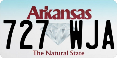 AR license plate 727WJA