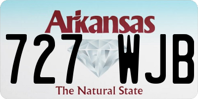 AR license plate 727WJB