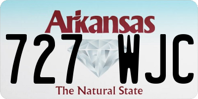 AR license plate 727WJC