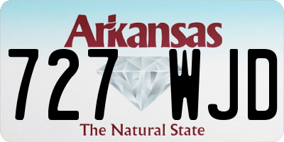 AR license plate 727WJD