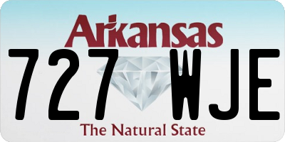 AR license plate 727WJE