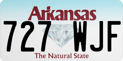 AR license plate 727WJF