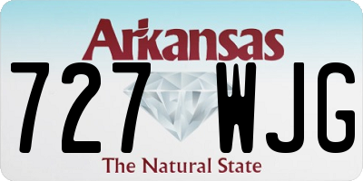 AR license plate 727WJG