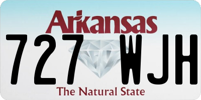 AR license plate 727WJH