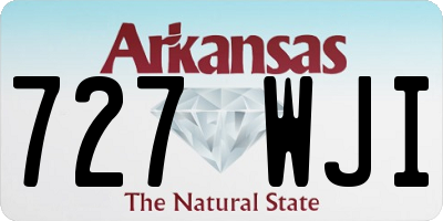 AR license plate 727WJI
