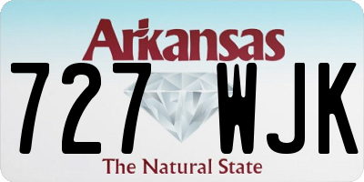 AR license plate 727WJK