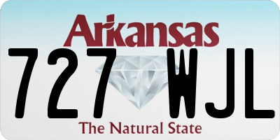 AR license plate 727WJL
