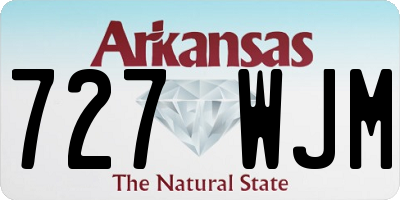 AR license plate 727WJM