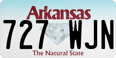 AR license plate 727WJN