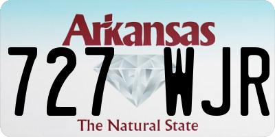 AR license plate 727WJR
