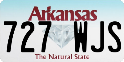 AR license plate 727WJS