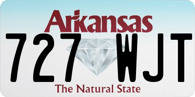AR license plate 727WJT