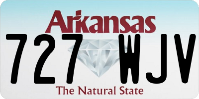 AR license plate 727WJV