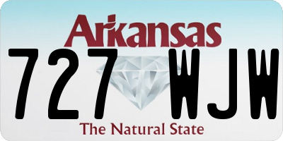 AR license plate 727WJW