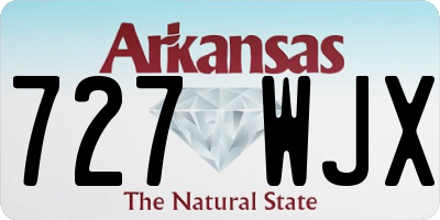 AR license plate 727WJX