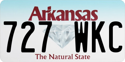 AR license plate 727WKC